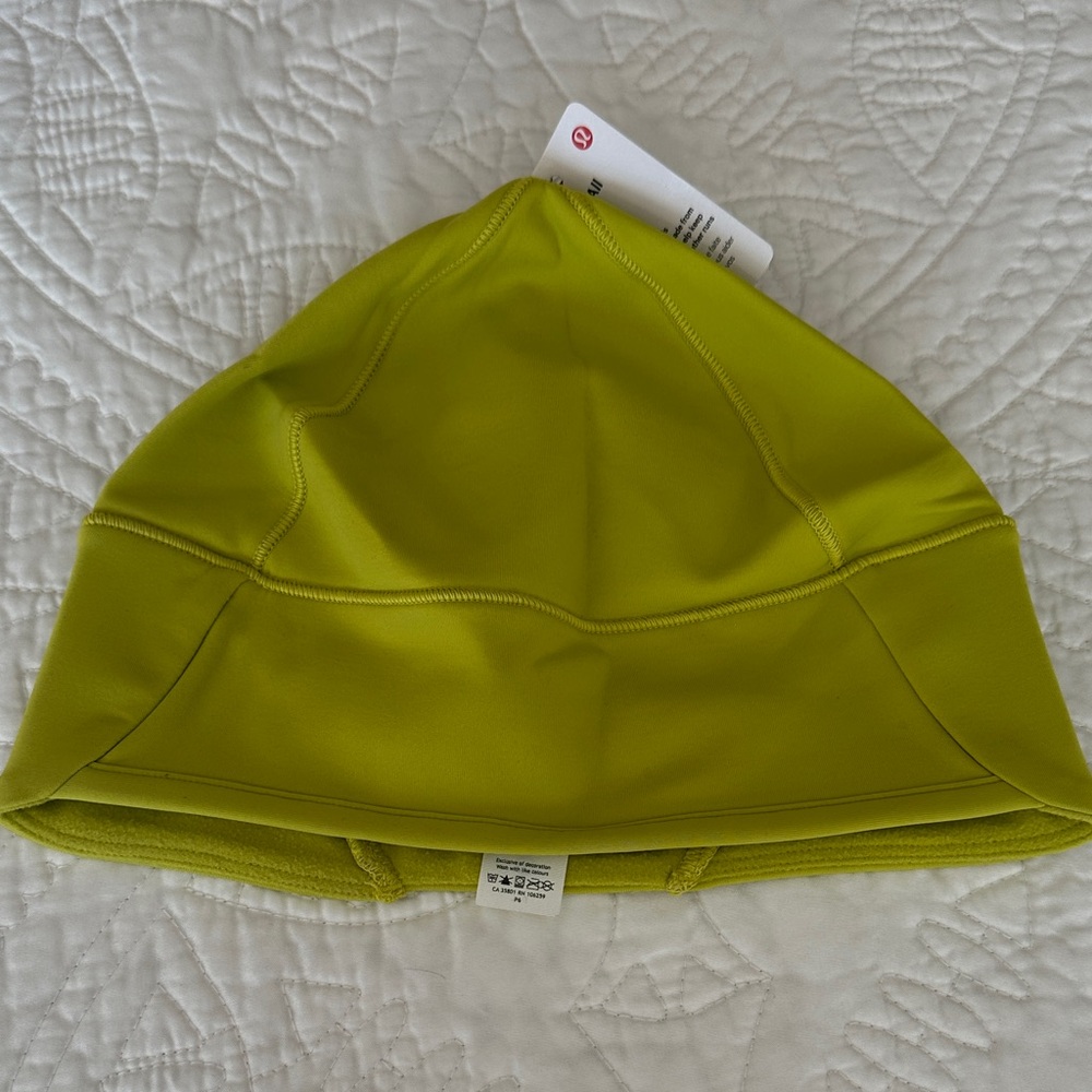 Lululemon Lime Green Runner Beanie